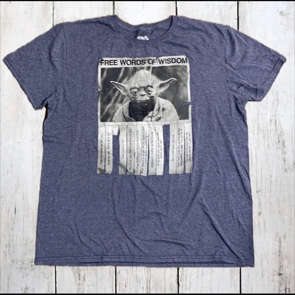 Star Wars Tee Shirt Yoda Words of Wisdom